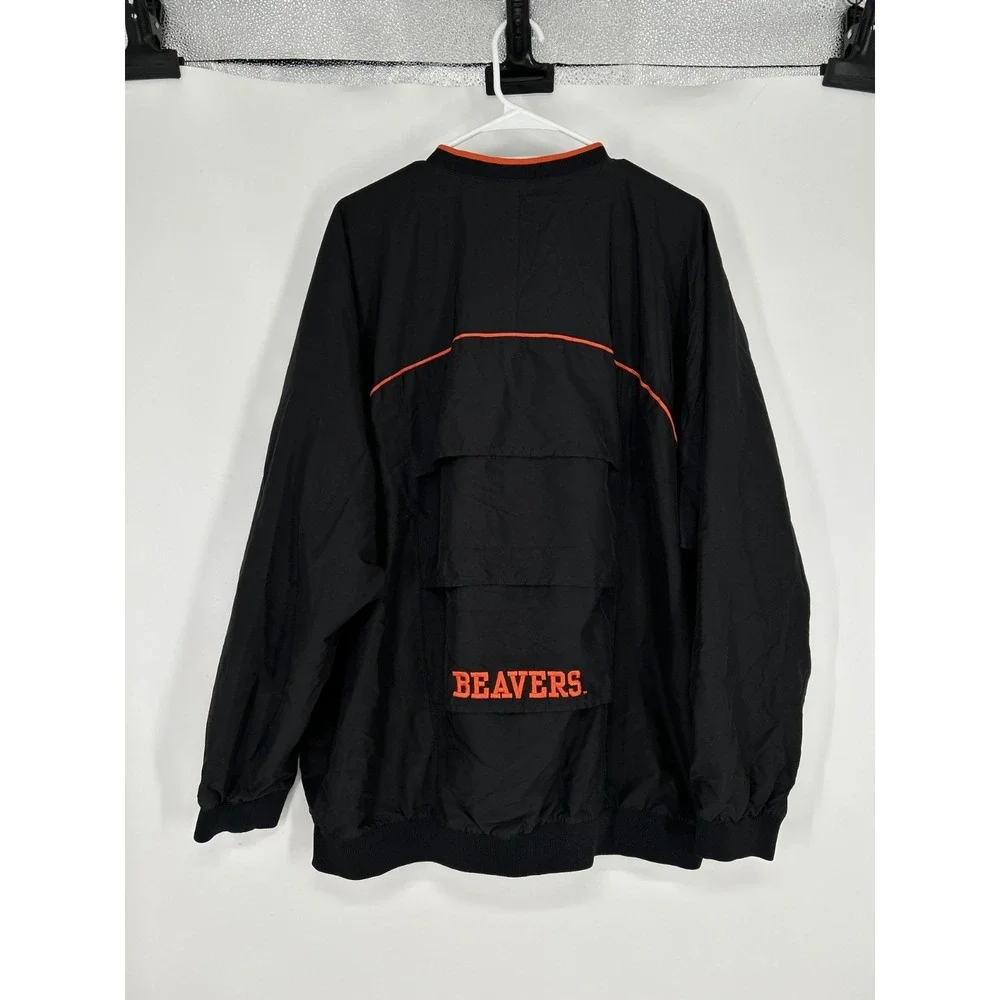 Nike Oregon State Beavers Windbreaker Center Swoosh‎ Pullover Vintage Y2K V Neck